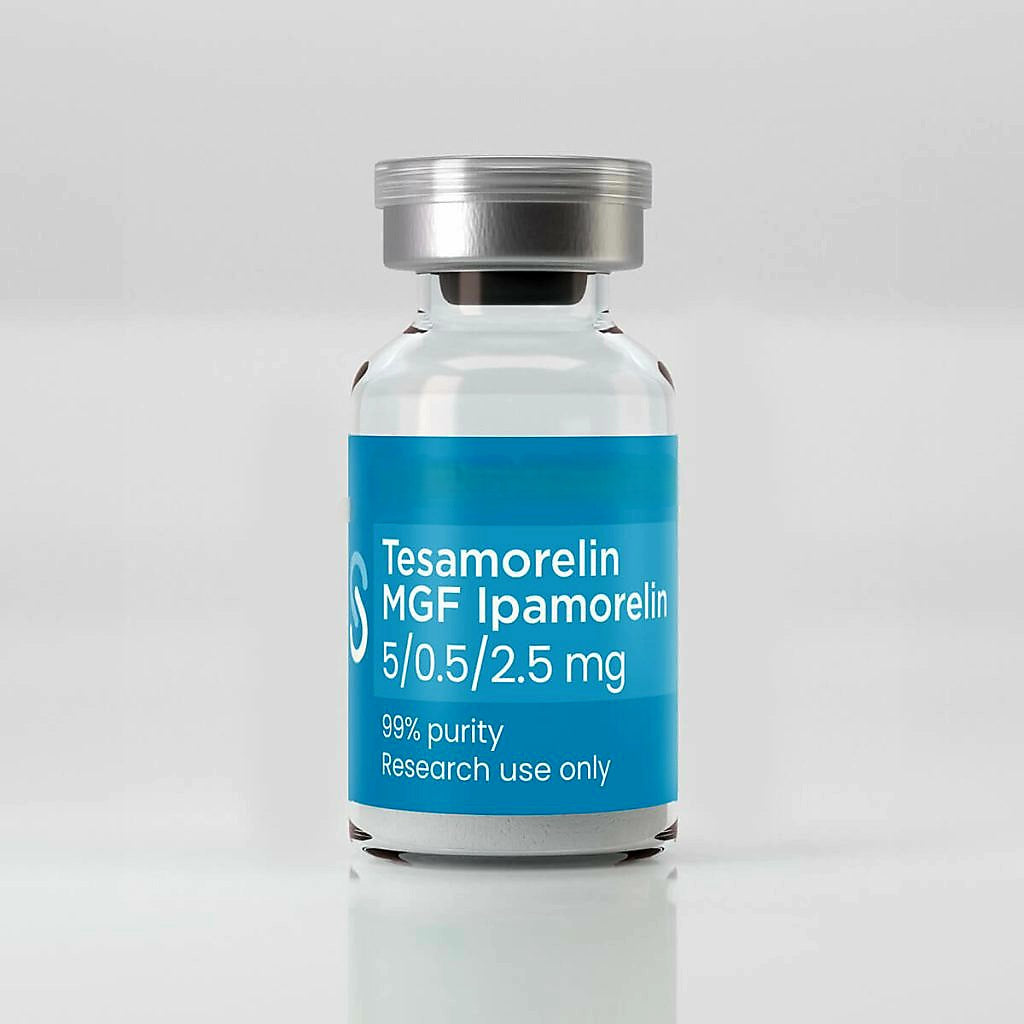 "3X" - Tesamorelin | MGF | Ipamorelin 5/0.5/2.5 mg