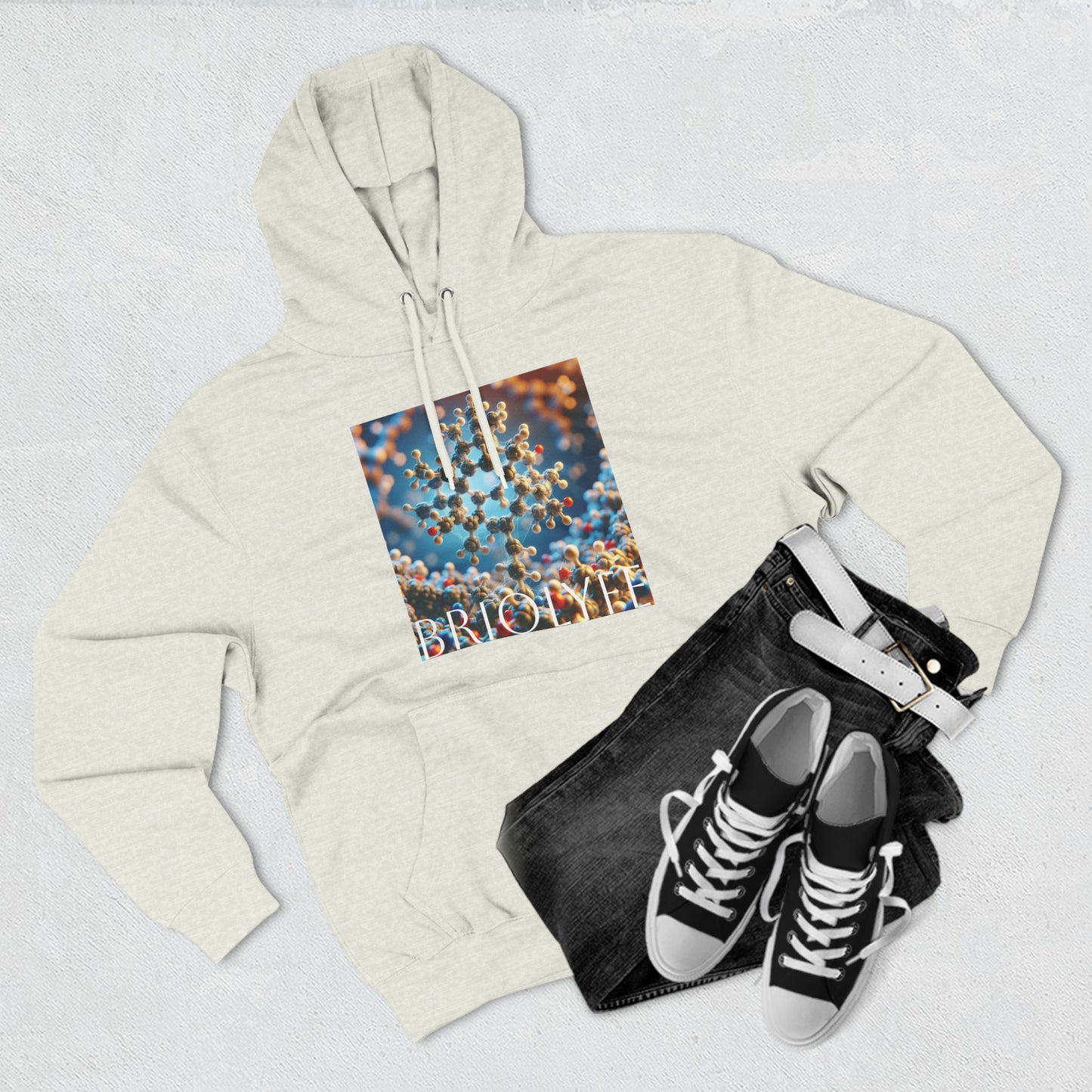 Three-Panel Fleece Hoodie