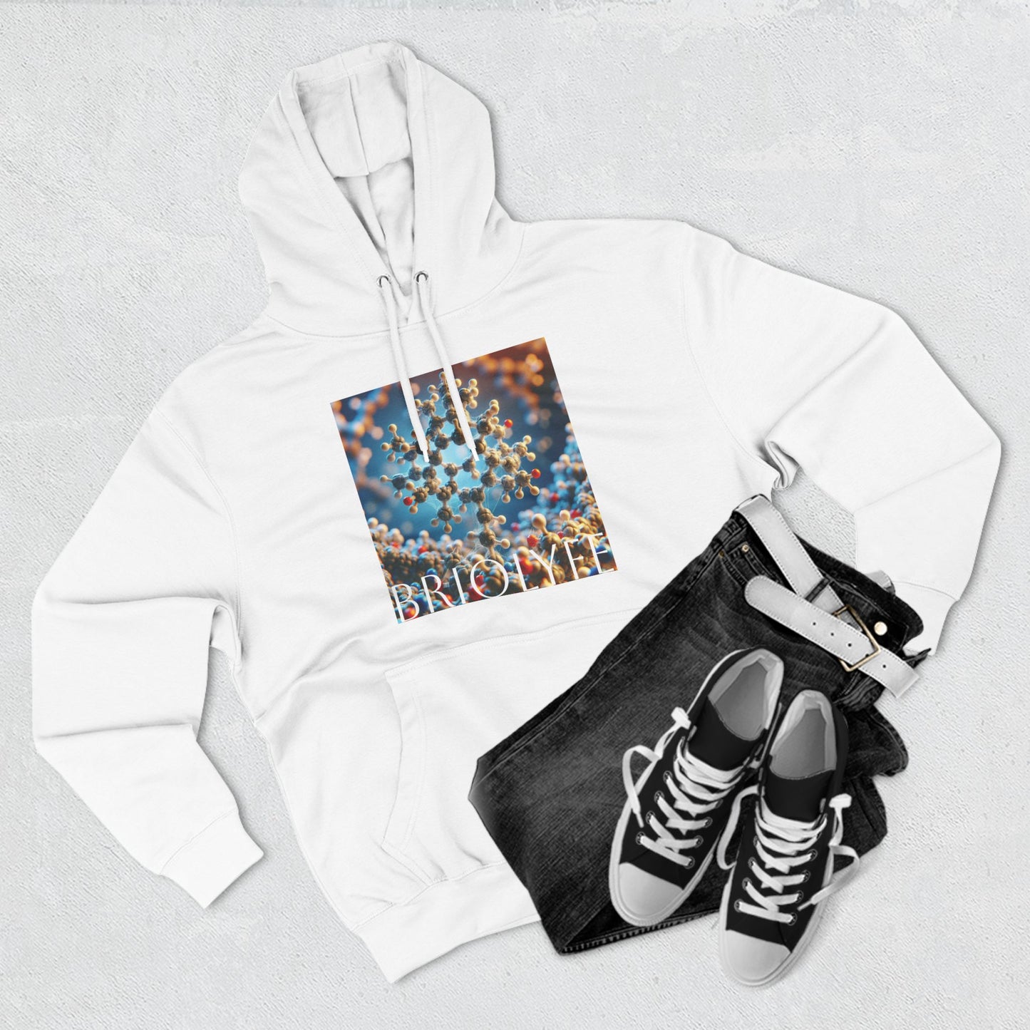 Three-Panel Fleece Hoodie