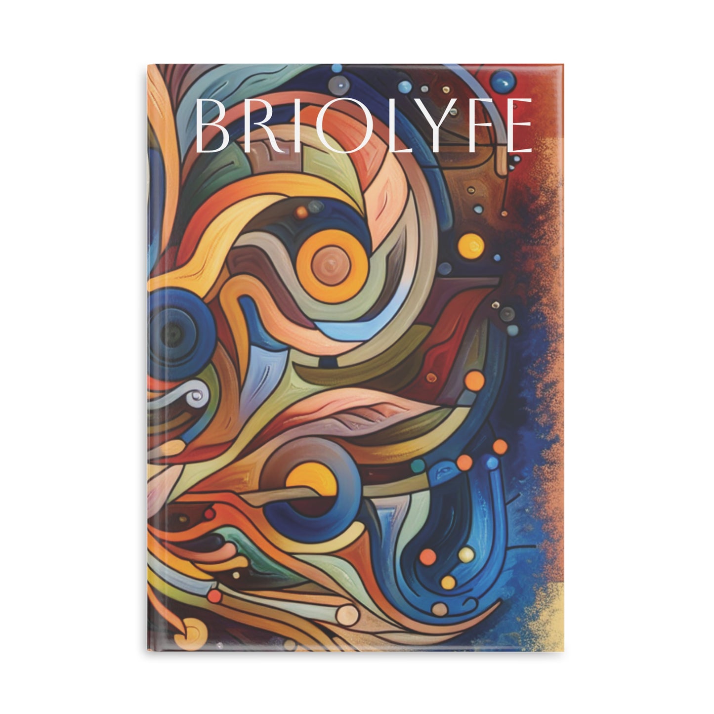 Vibrant Artistic Hardcover Notebook - Colorful Puffy Cover Journal for Creatives