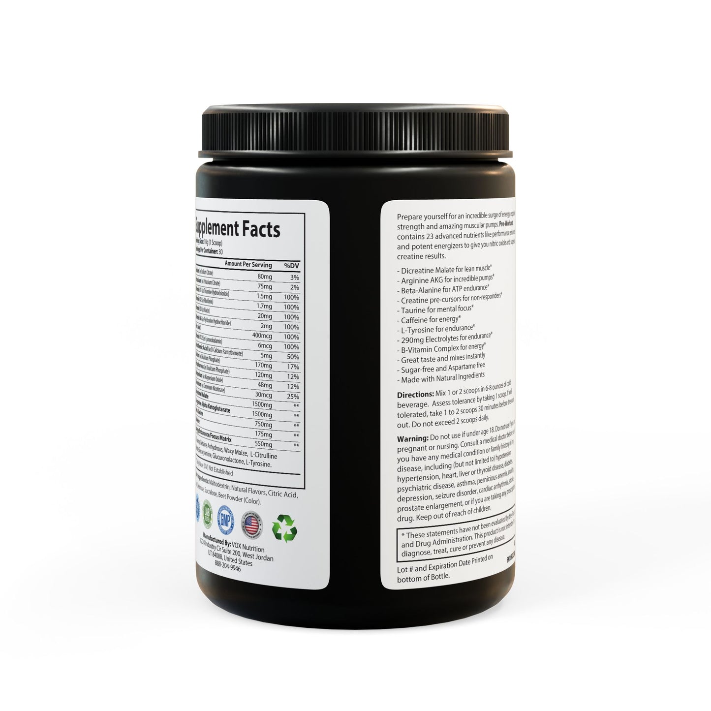 Pre-Workout Supplement | (300g, 10.58oz)