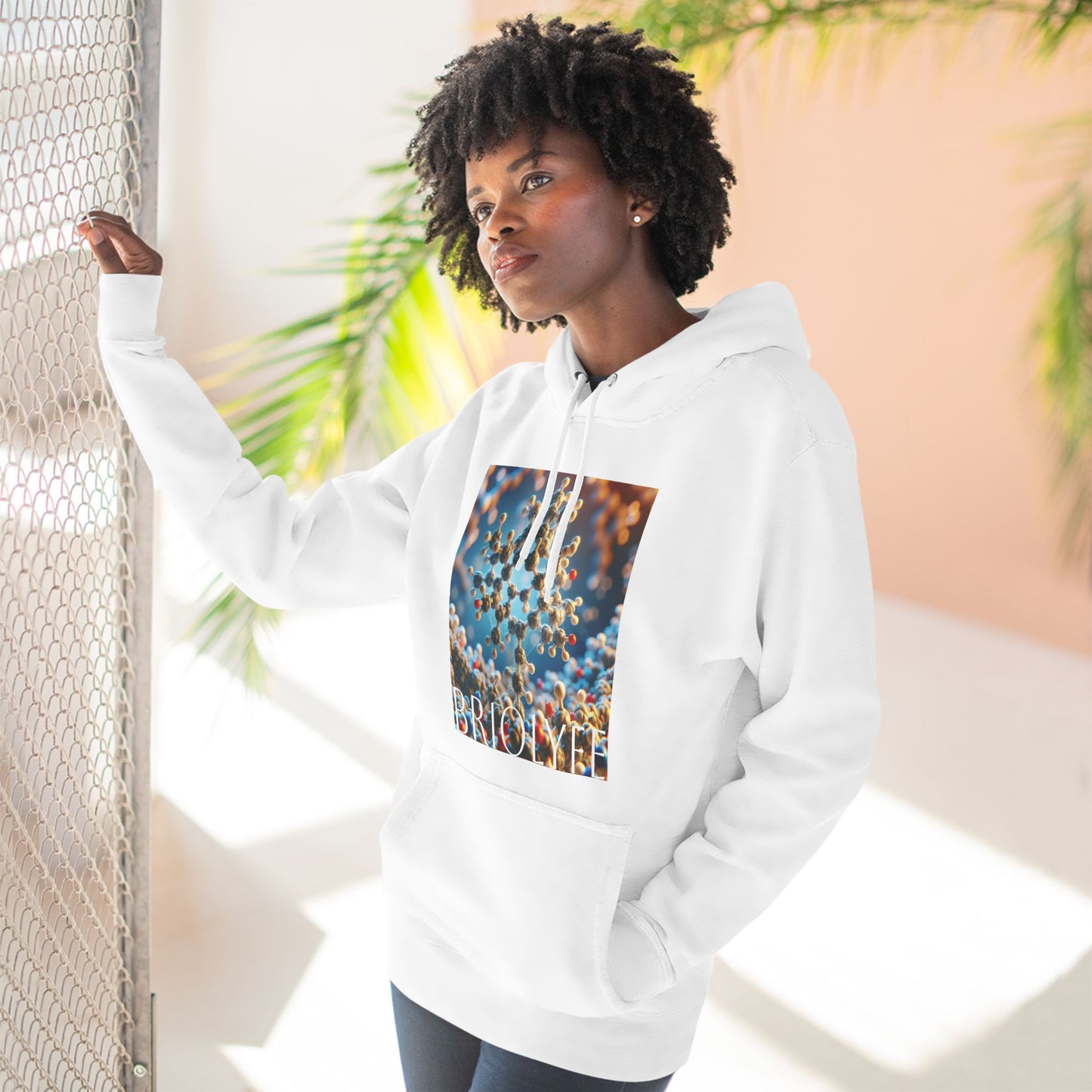 Three-Panel Fleece Hoodie