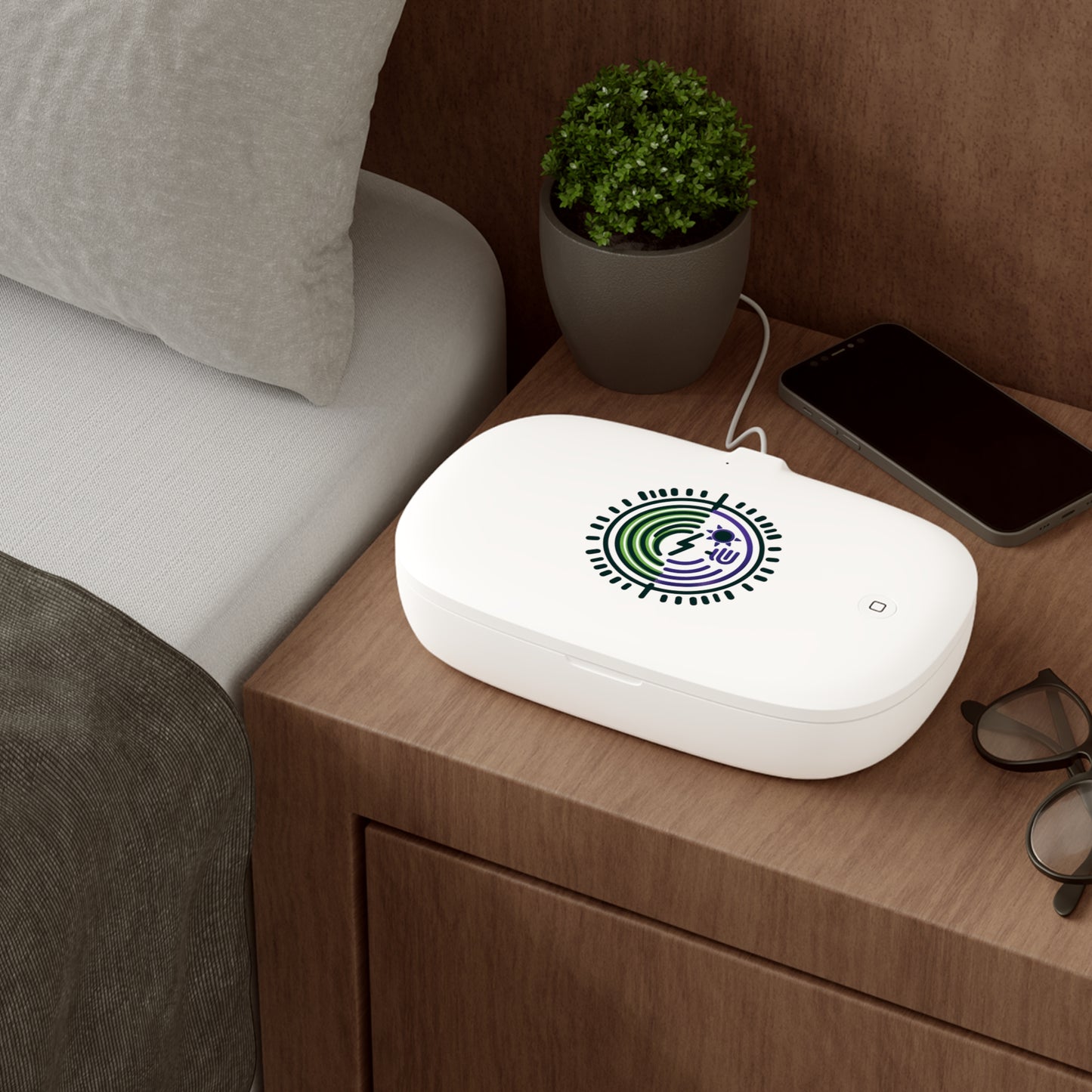 UV Phone Sanitizer & Wireless Charging Pad - Germ-Free Charging Solution