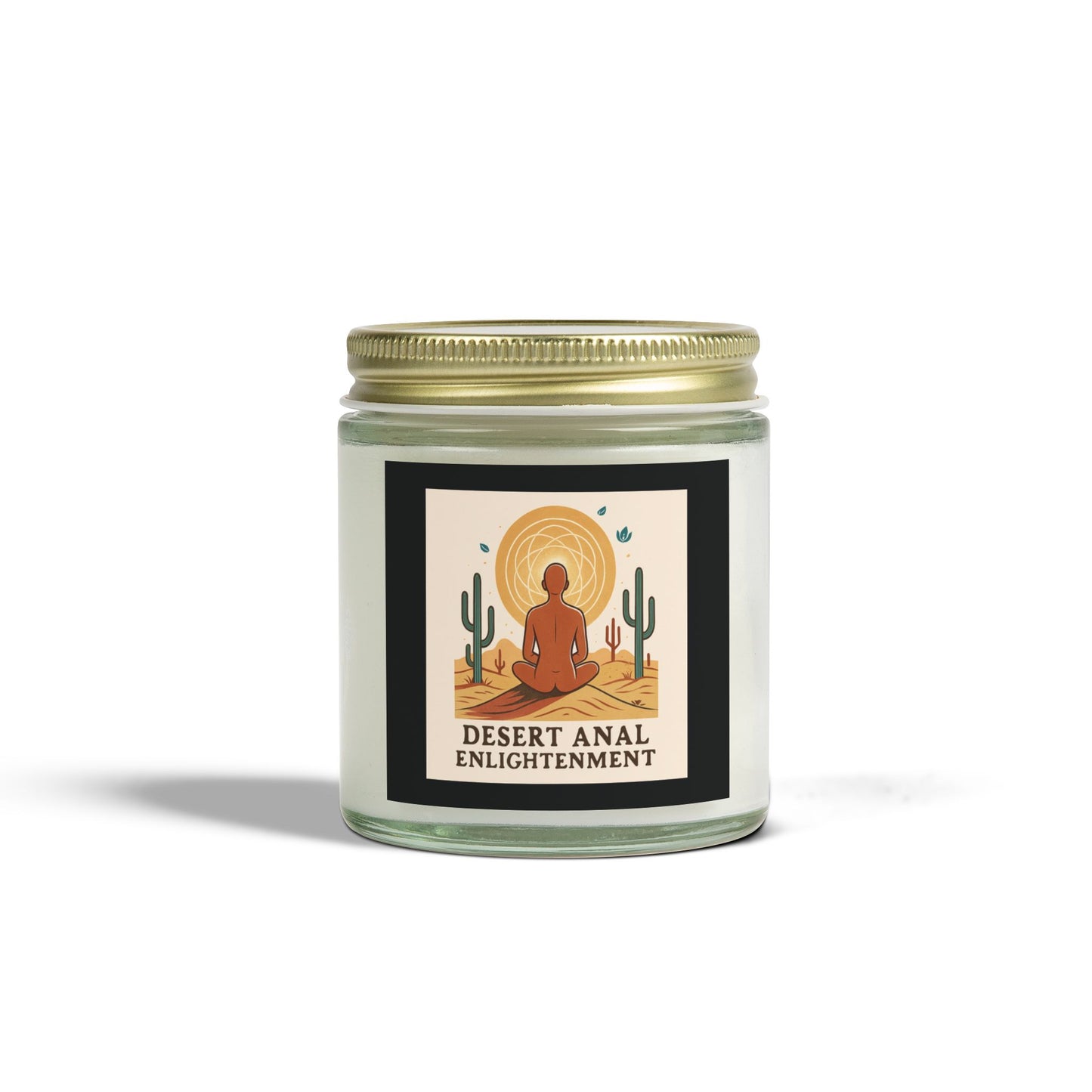 Desert Enlightenment Scented Candle - Coconut Apricot Wax, Mindfulness Gift, Aromatherapy, Relaxation Candle, Home Decor