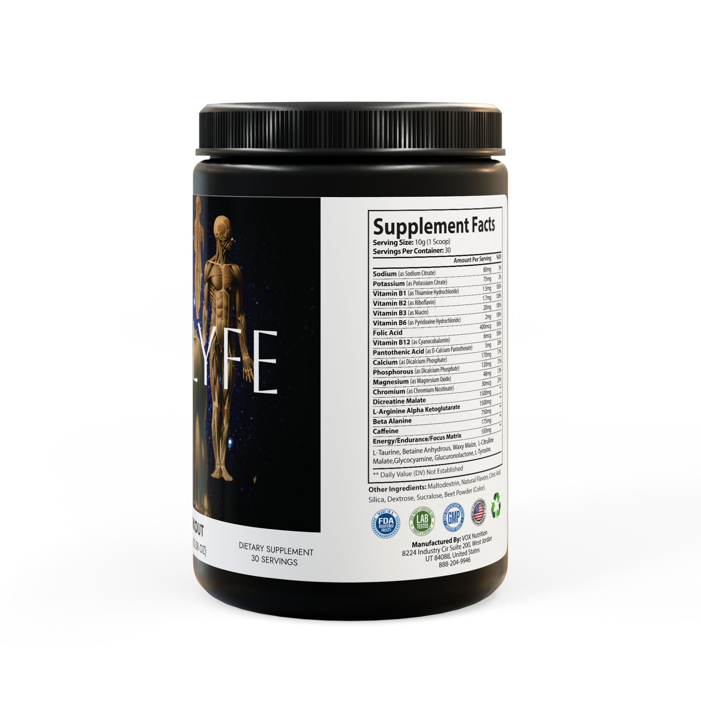 Pre-Workout Supplement | (300g, 10.58oz)