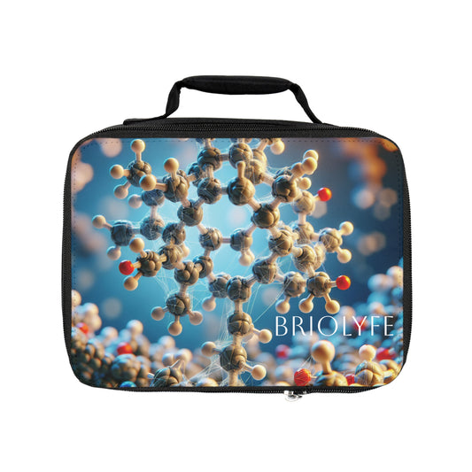 BrioLyfe Insulated Carry Bag - Stylish Science-Themed Design for Travel & Work